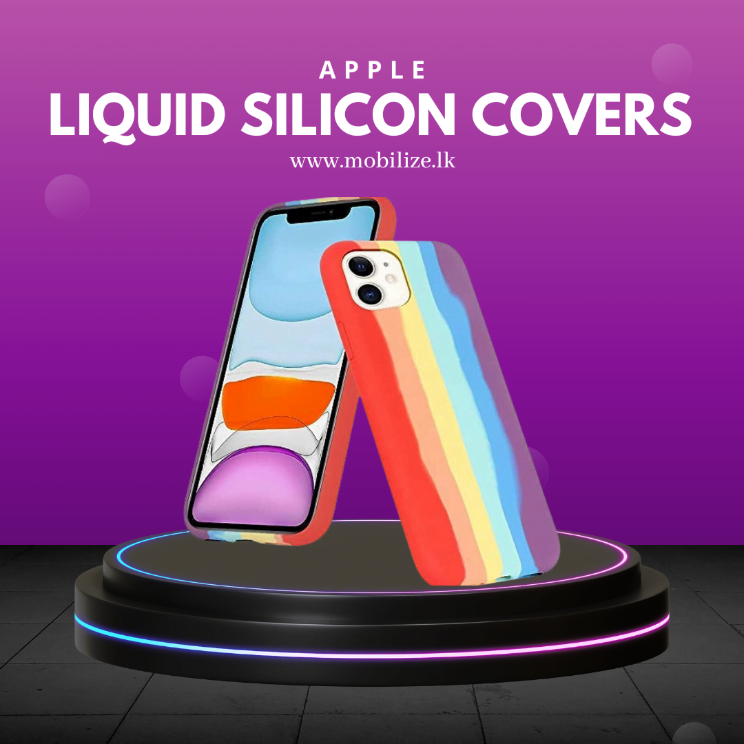 Genuine apple silicon back covers Apple Rainbow Liquid Silicon Back Covers