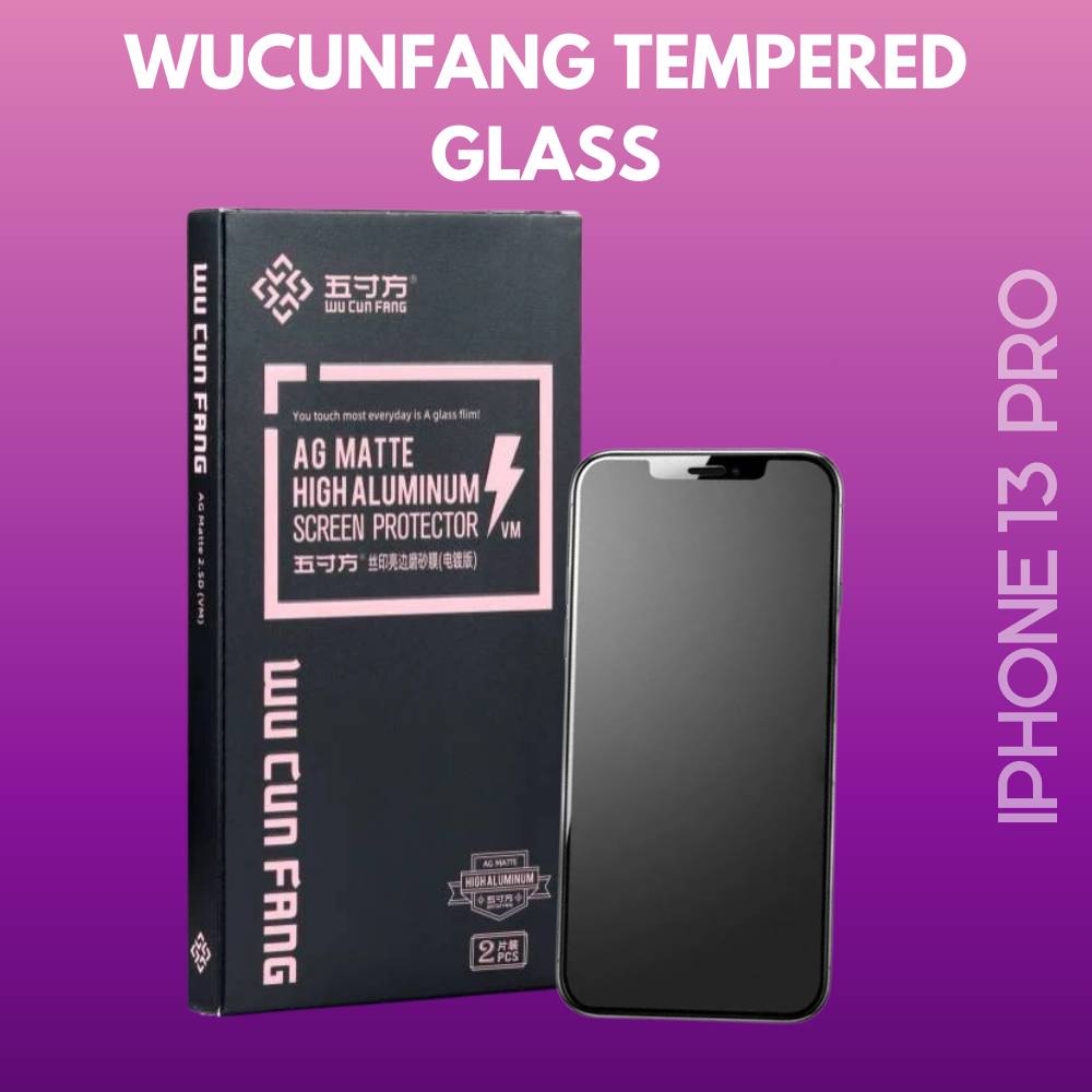1720629926_WUCUNF1.jpg WuCunFang Anti Impact Anti Oil/Water Tempered Glass for iPhone 13 Pro - Image 1