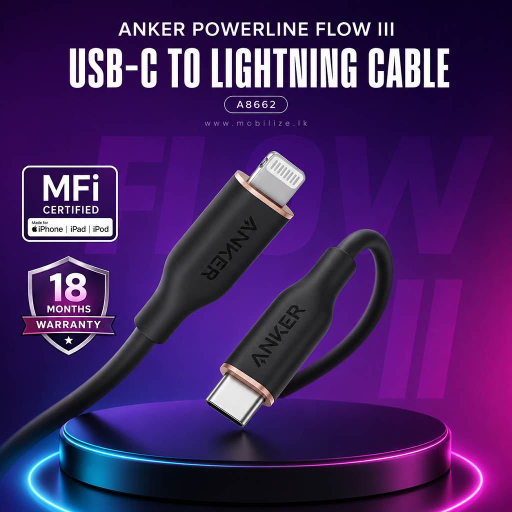 1786383153_173427792_Anker_PowerLine_Flow.png Anker PowerLine Flow III USB-C to Lightning Cable A8662 - Image 1