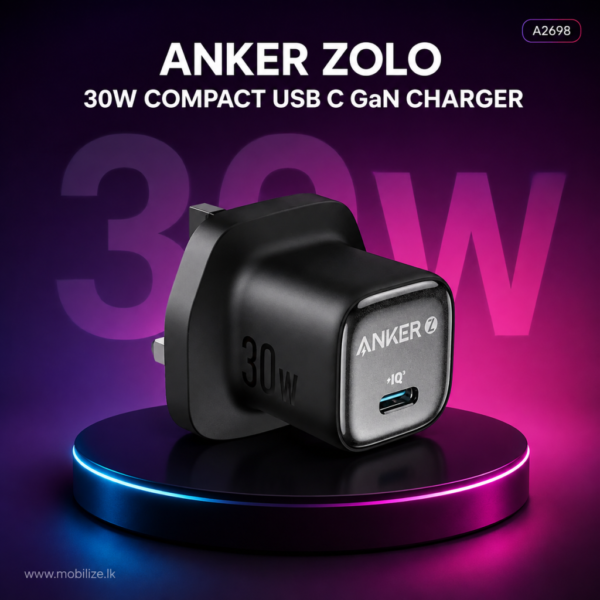 Anker Zolo 30W Compact USB C GaN Charger A2698